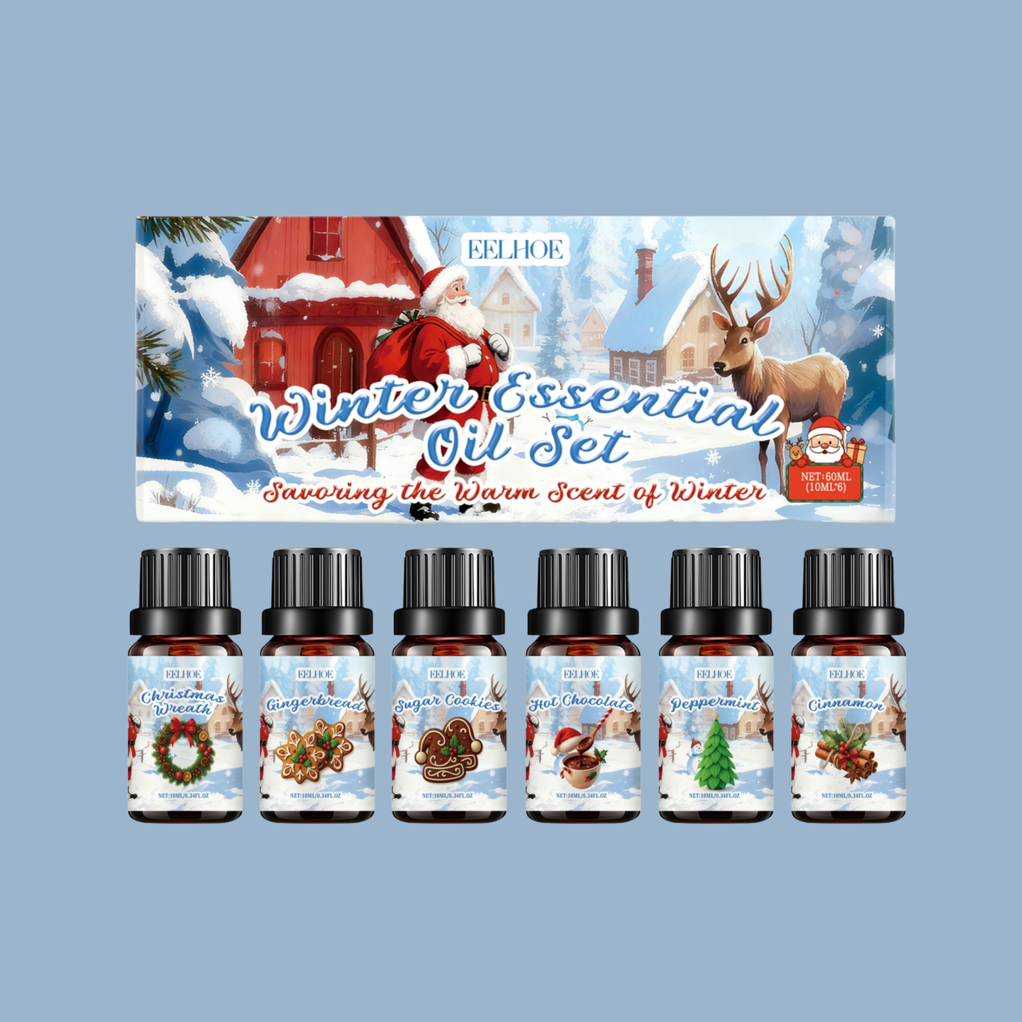 Christmas Spices - 6 Aromatherapy fragrance oils set