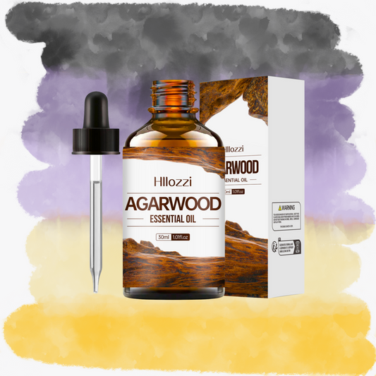 flacon d'huile essentielle d'agarwood