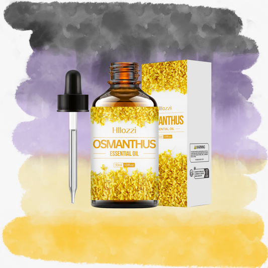 un flacon d'huile essentielle d'osmanthus