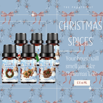 Christmas Spices - 6 Aromatherapy fragrance oils set