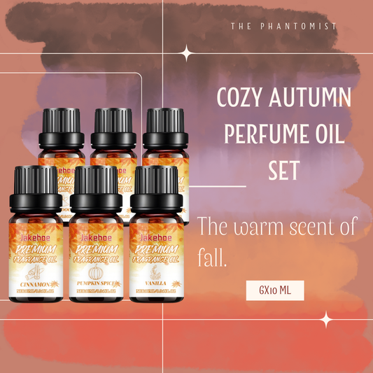 Cozy Autumn Gourmand - 6 Aromatherapy fragrance oils set