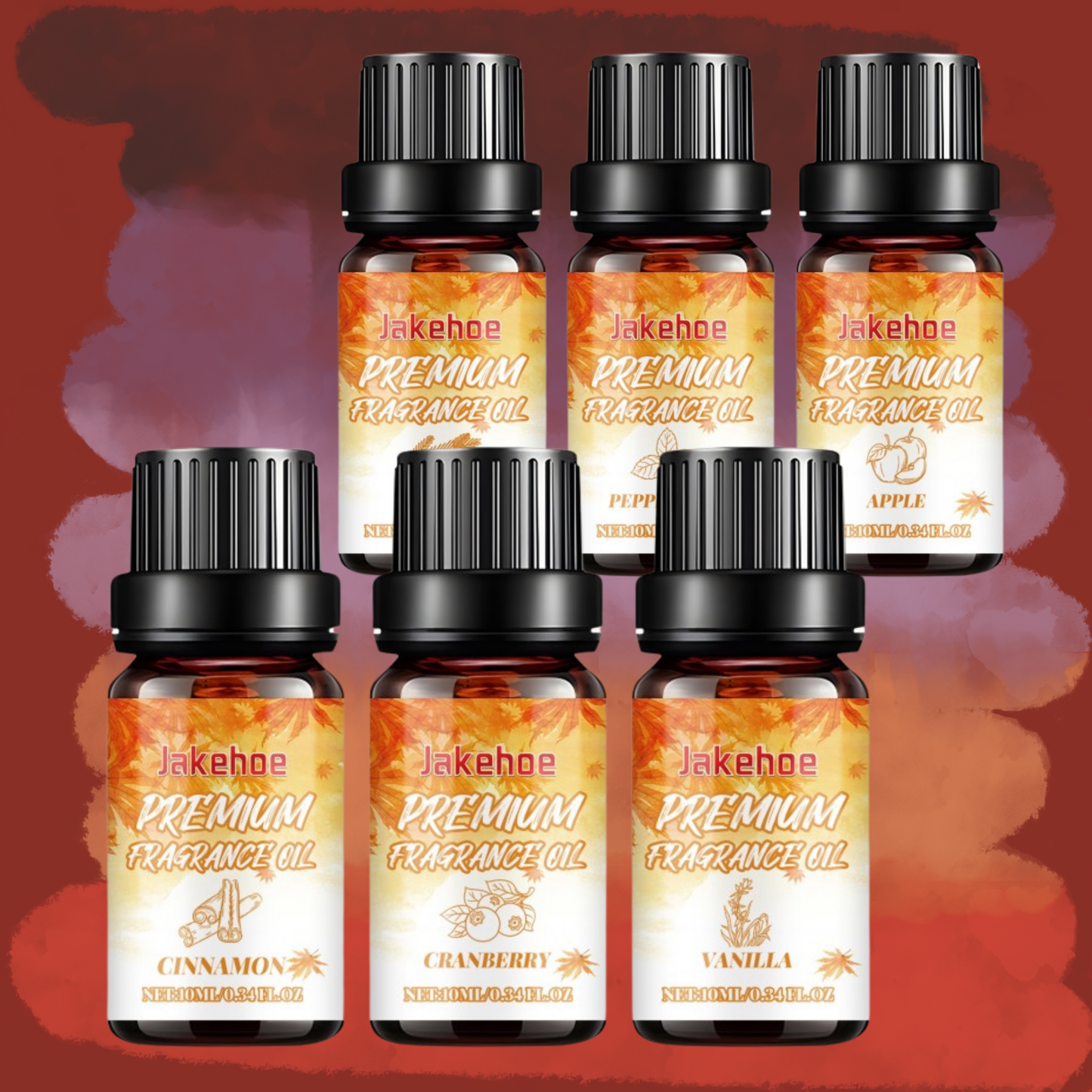 Cozy Autumn Spice - 6 Aromatherapy fragrance oils set