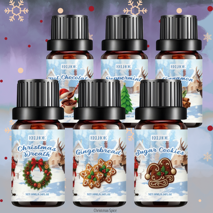 Christmas Spices - 6 Aromatherapy fragrance oils set